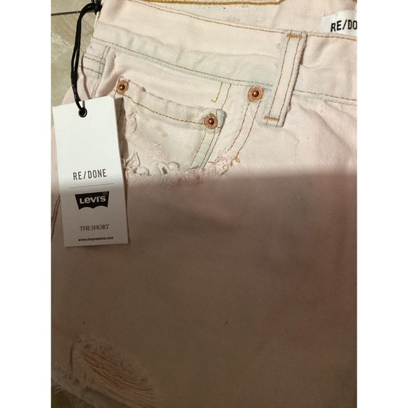 REDONE X Levi’s The Short Light Pink Size 26 - Picture 4 of 10